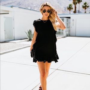Black Embellished Party Dress